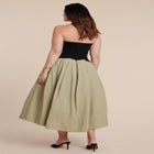 Strapless Combo Dress image number null