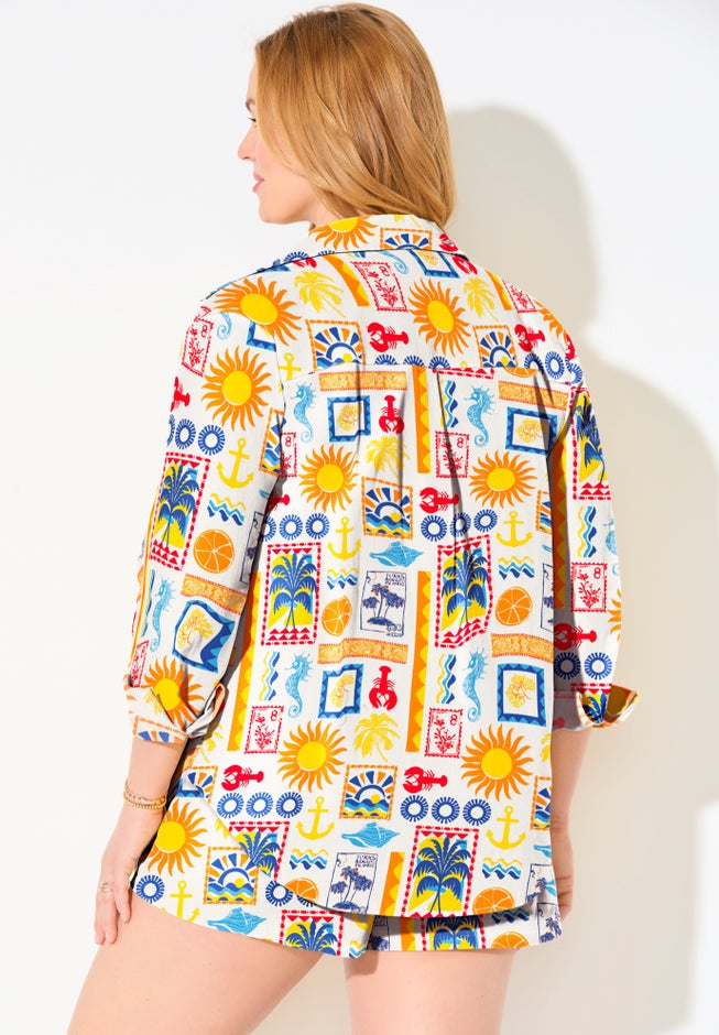 Cotton Beach Shirt Cover Up image number 2