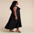 Notch Seam Detail Ponte Dress image number null