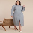 Collared Midi Dress image number null