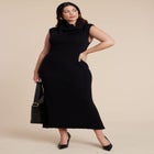 Tall Neck Sweater Dress image number 1