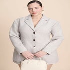 Nipped Waist Wool Blend Blazer With Back Adjuster  image number null