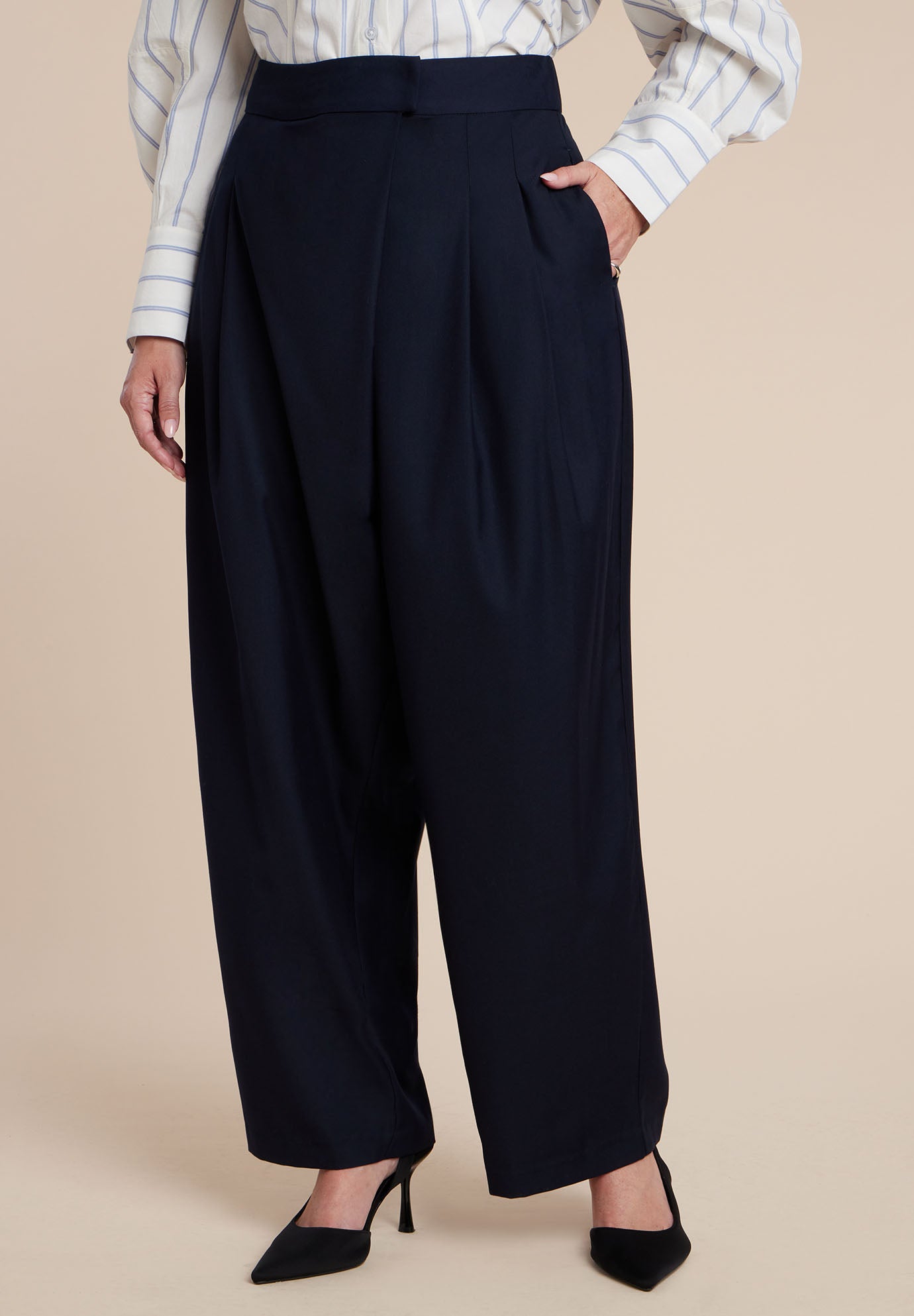 Pleated Straight Leg Trouser image number 1
