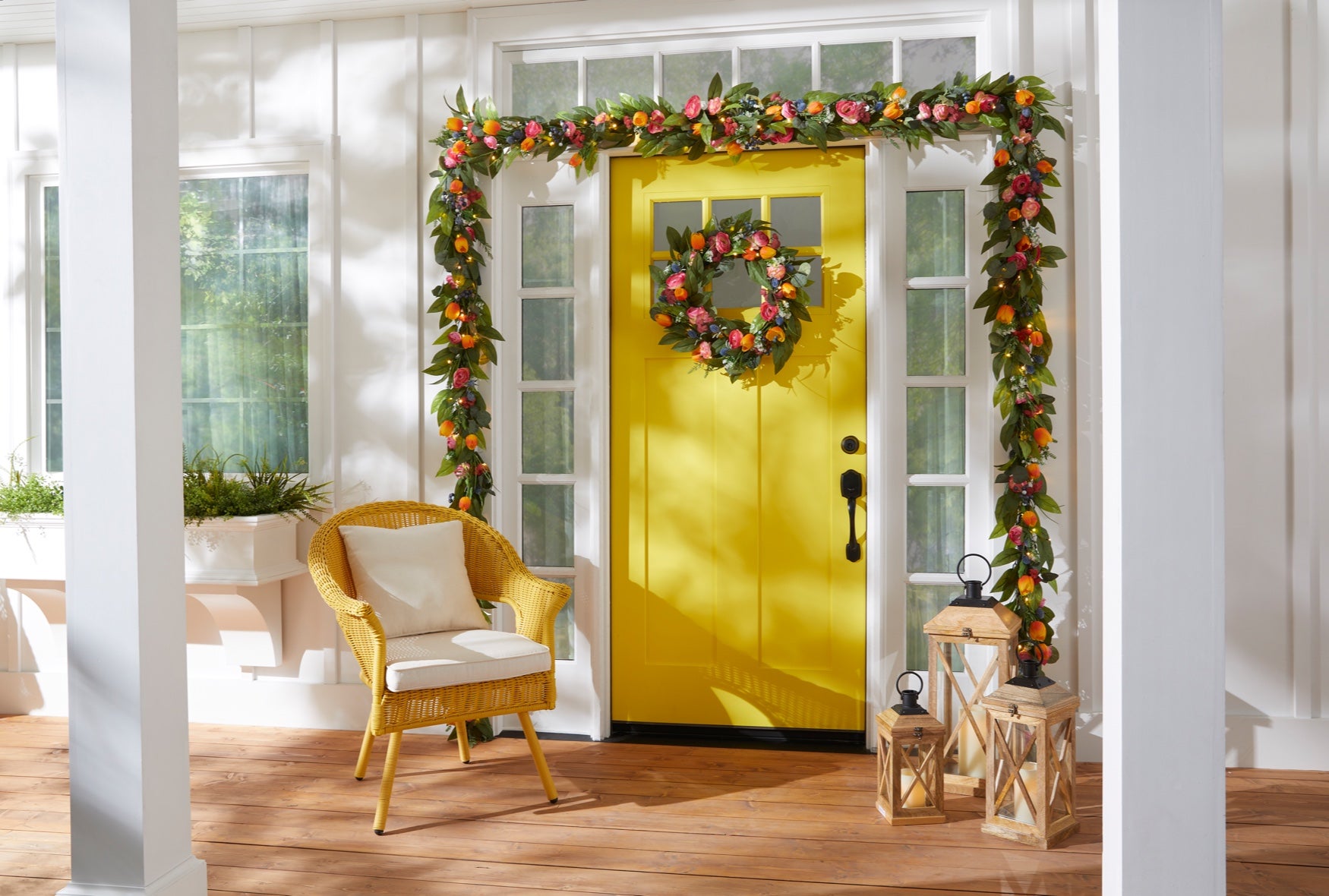 Pre-Lit Botanical Bliss 6' Garland image number 0