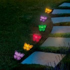  Solar Butterfly Stake Lights, Set of 8 image number null