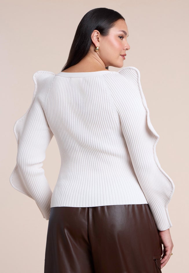 Rounded Sleeve Cardigan image number 2