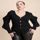 Rounded Sleeve Cardigan image number null