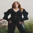 Rounded Sleeve Cardigan image number null