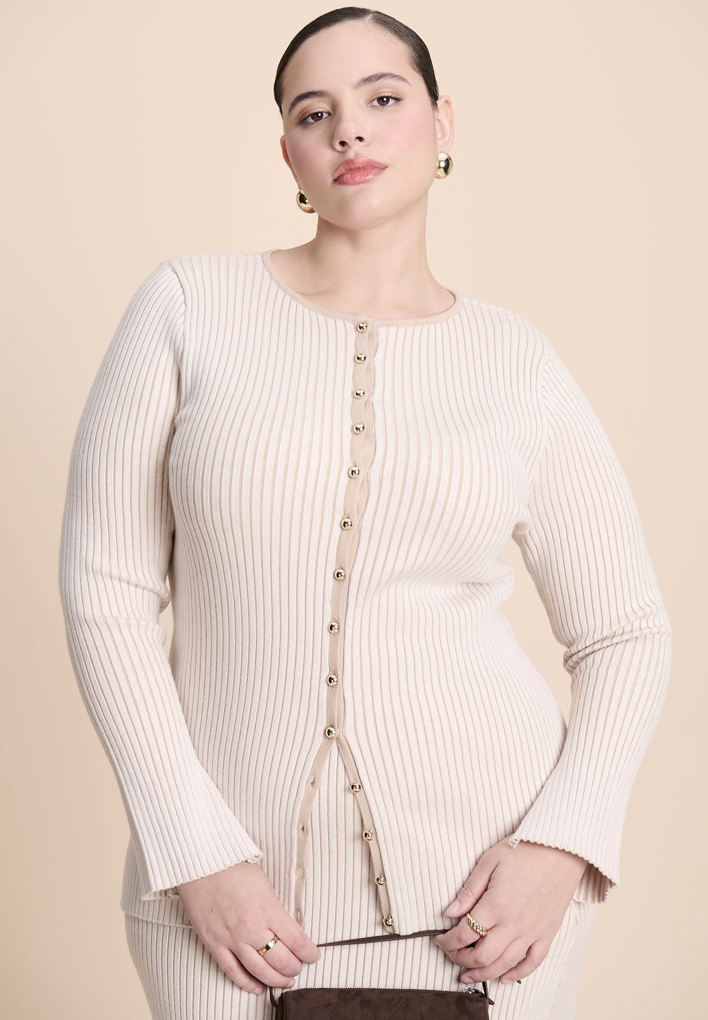 Longline Button Up Cardigan image number 2