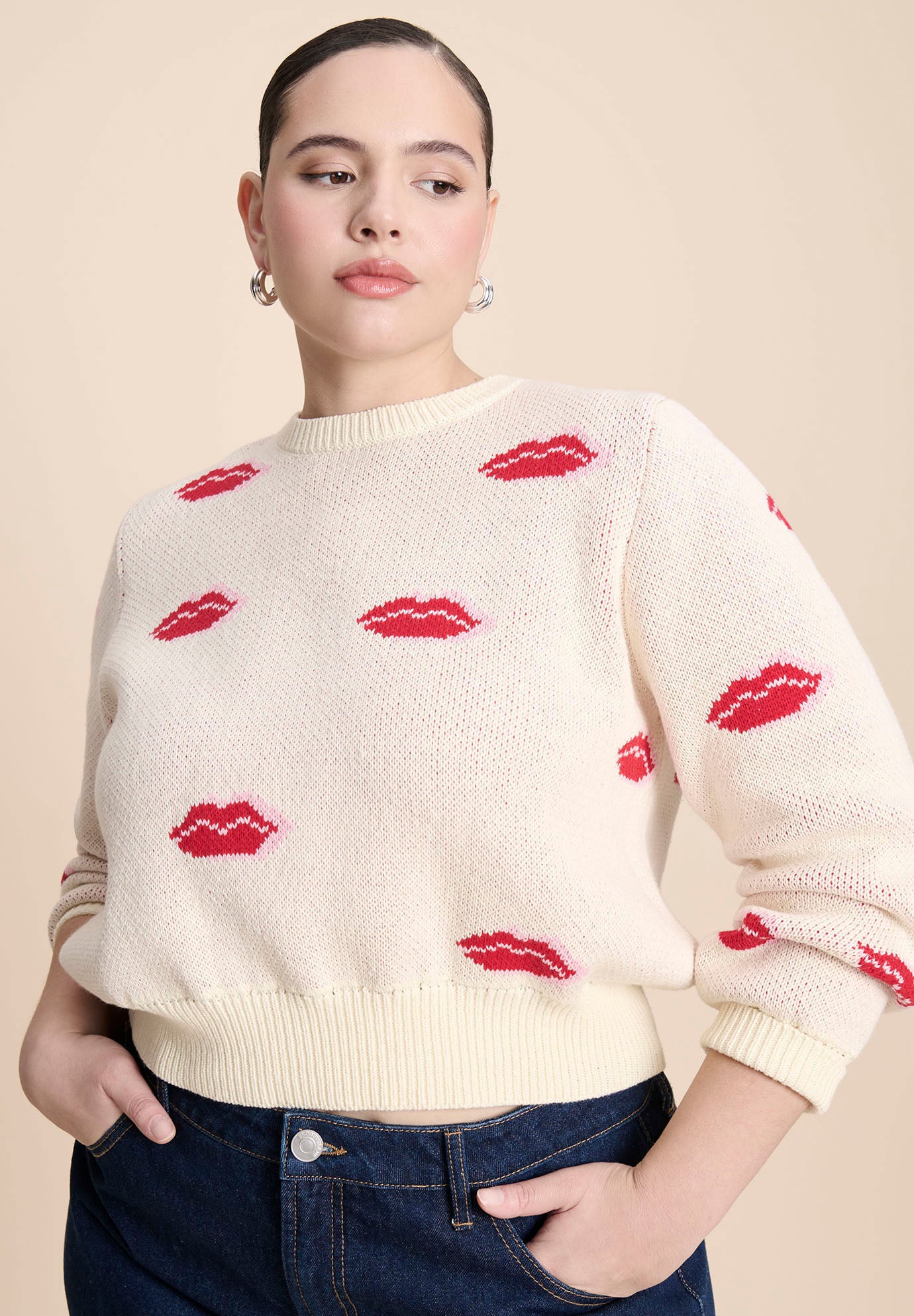 Scattered Lip Sweater image number 1