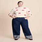 Scattered Lip Sweater image number null