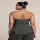 Seam Detail Strapless Top image number null