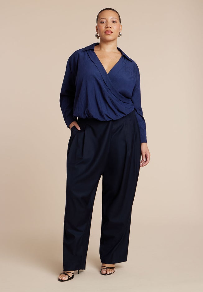 Surplice Collared Top image number 3
