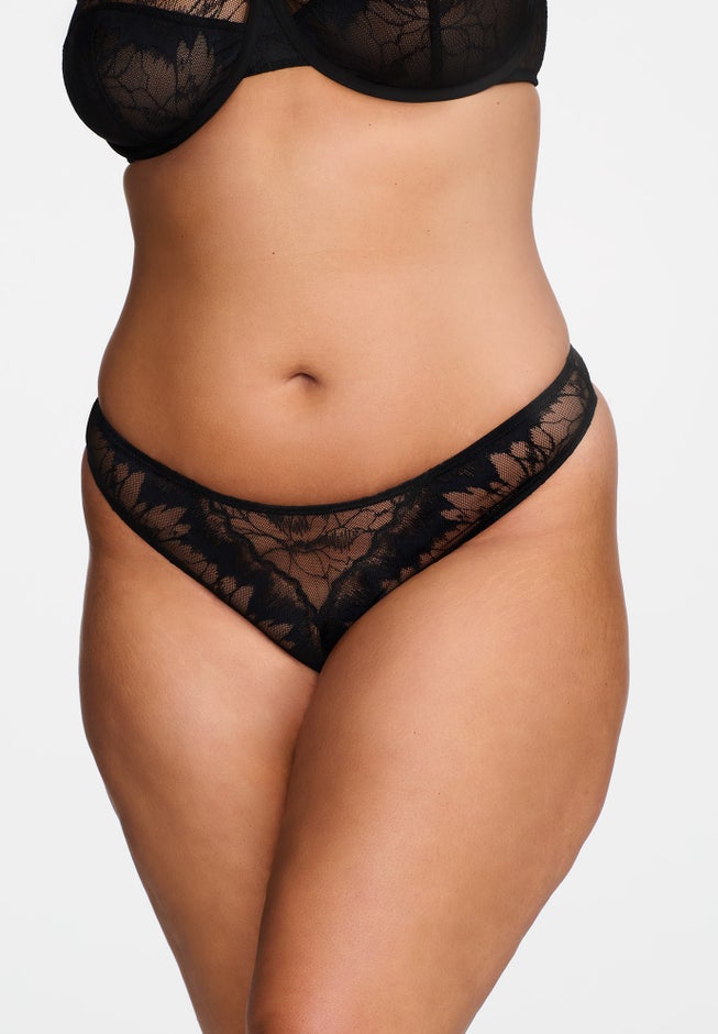 The Thong- Floral Lace image number 7