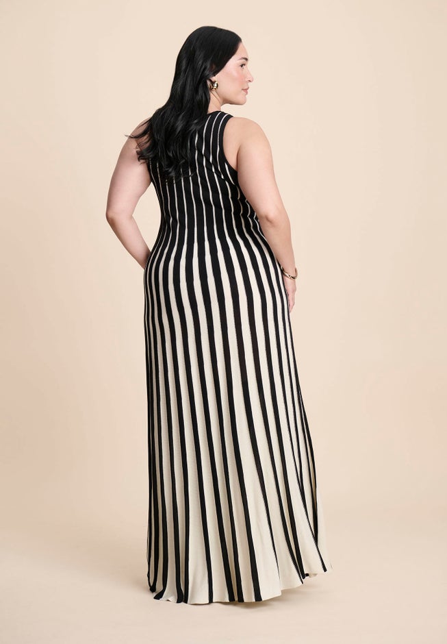 Two Tone Sweater Dress image number 3