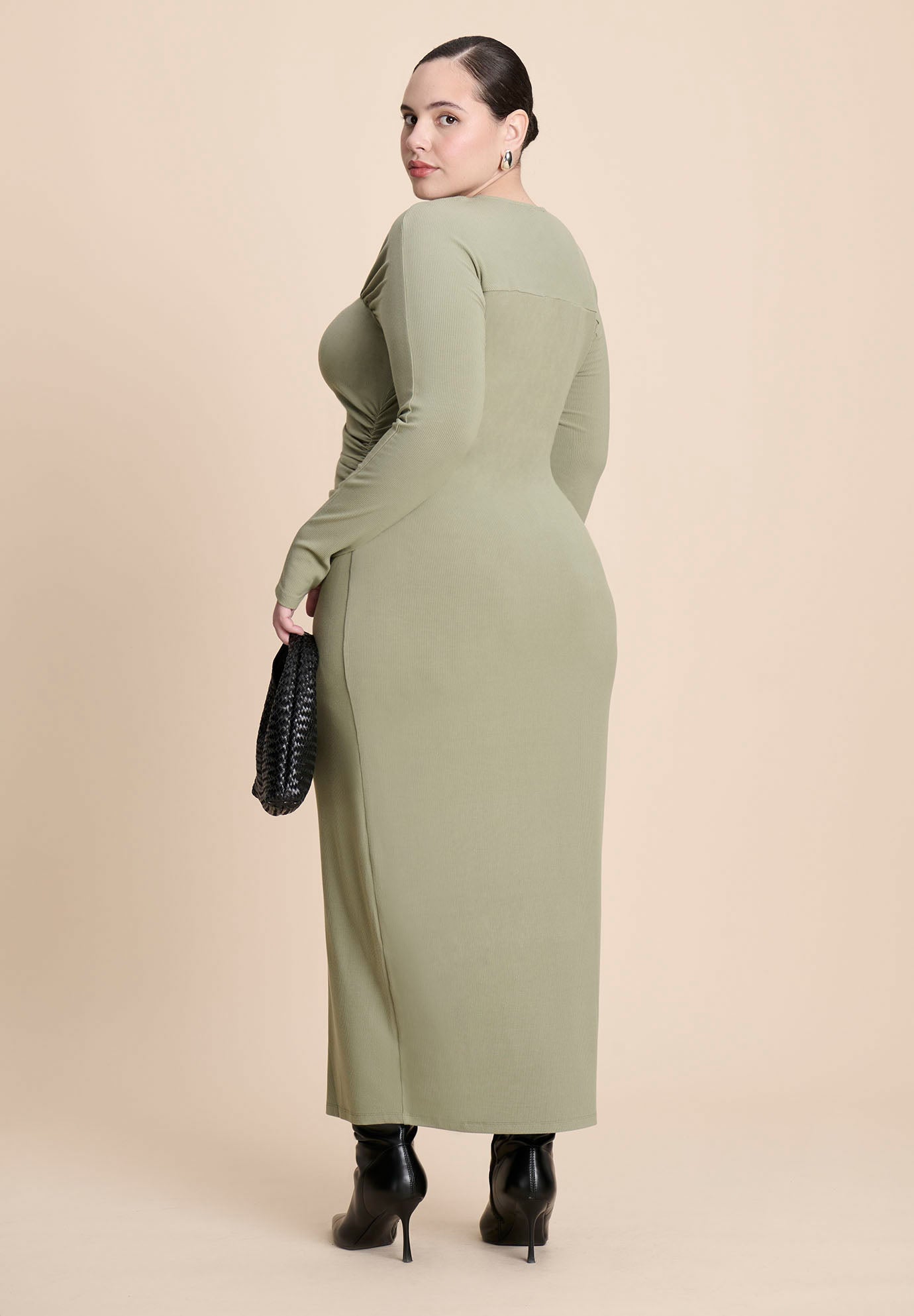 Zipper Front Maxi Dress image number 3