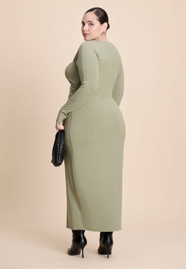 Zipper Front Maxi Dress image number 3
