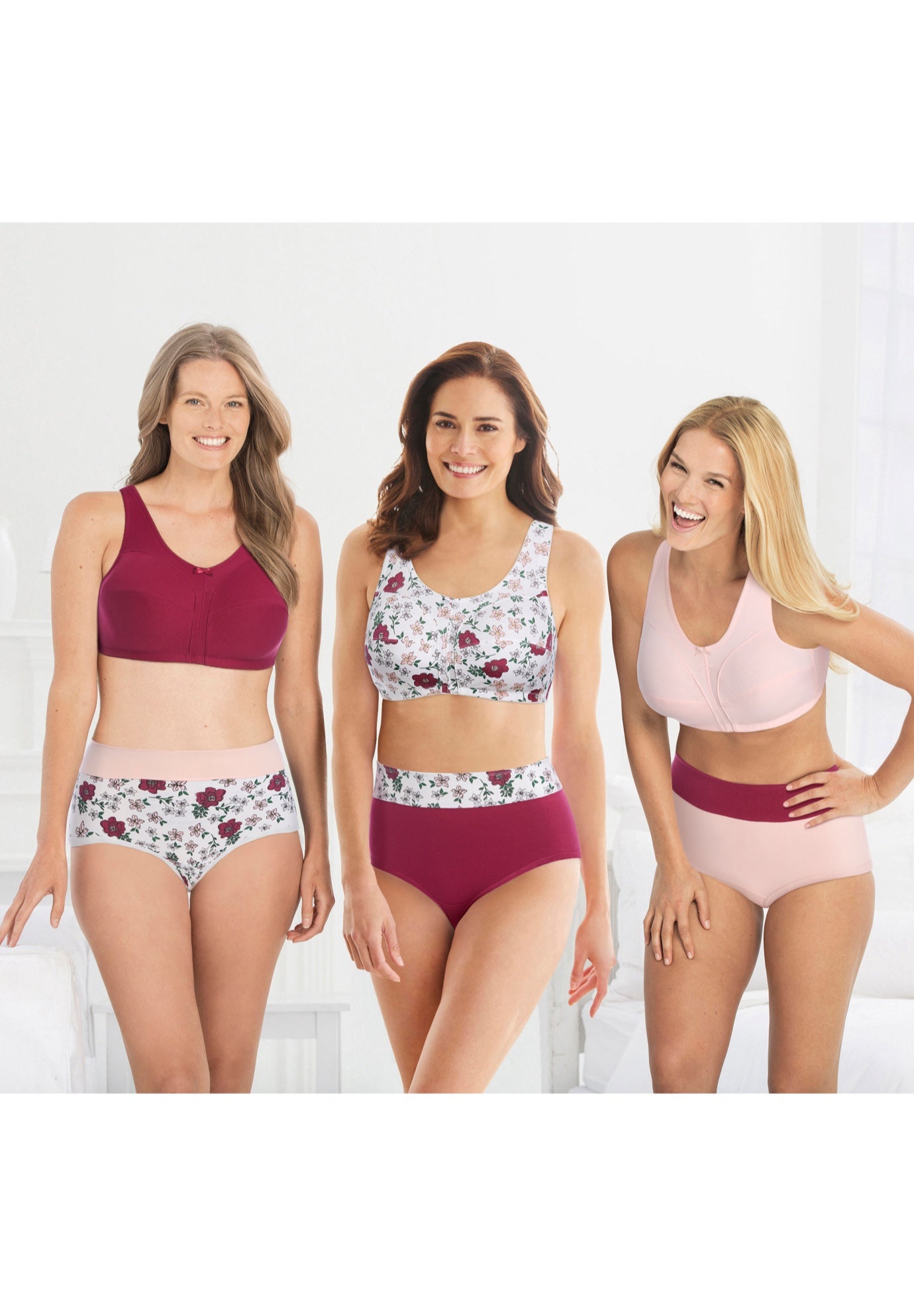 3-Pack Cotton Wireless Bra image number 0