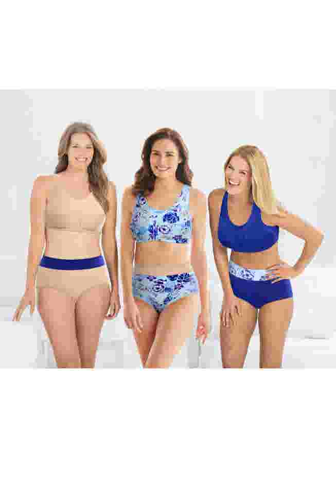 Full Coverage Stretch Cotton Color Block Brief 3-Pack image number 7