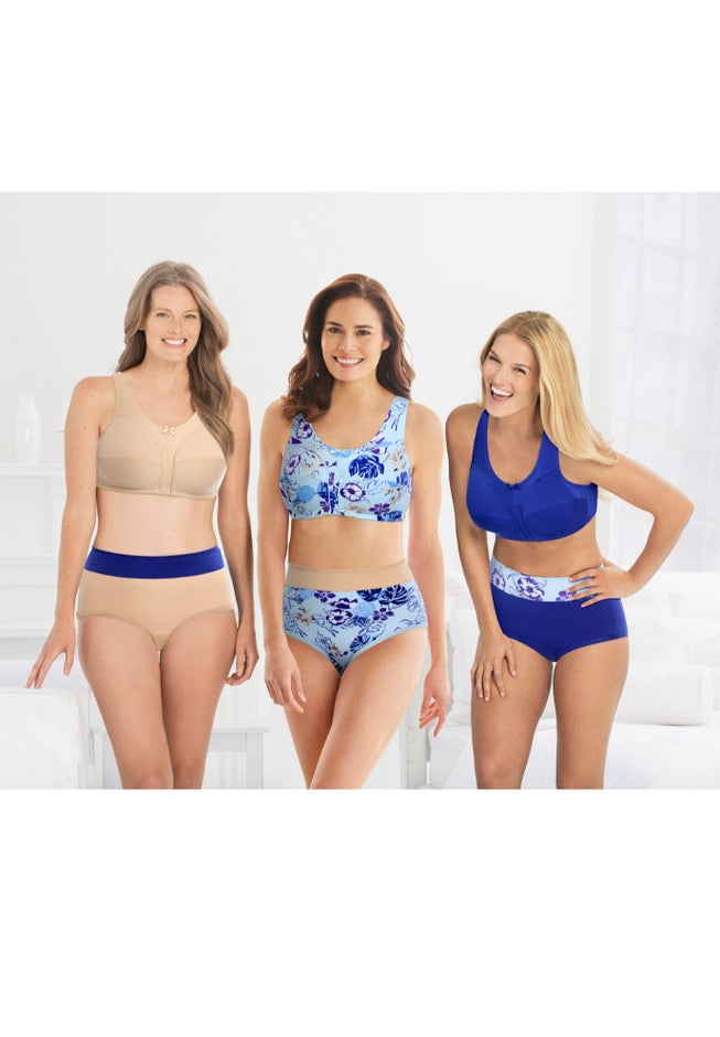 Full Coverage Stretch Cotton Color Block Brief 3-Pack image number 6