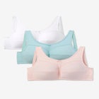 3-Pack Cotton Wireless Bra image number null