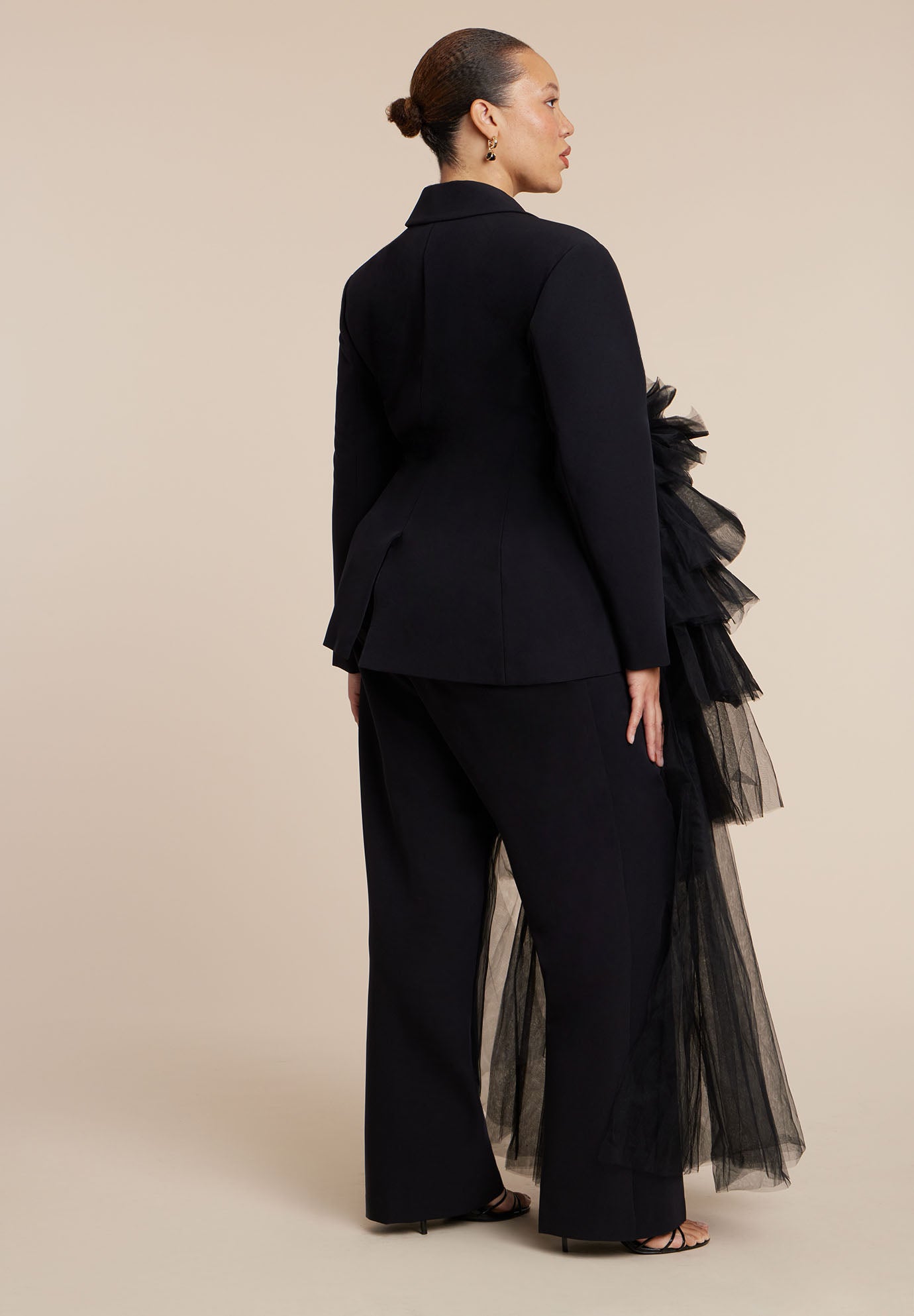 Dramatic Tiered Tulle Blazer image number 3
