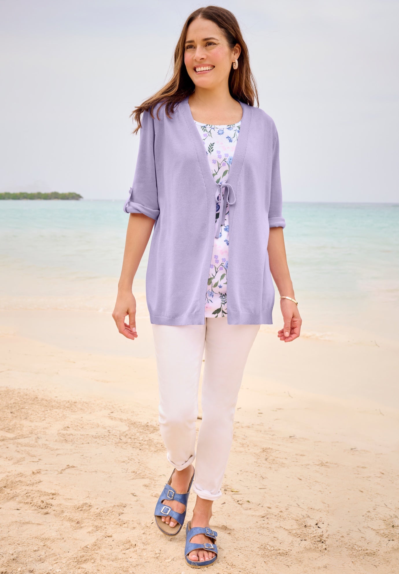 Perfect Tie-Front Bow Cardigan image number 0