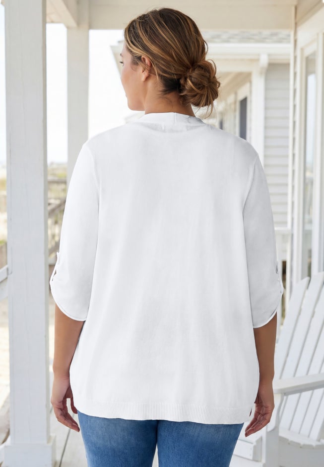 Perfect Tie-Front Bow Cardigan image number 1