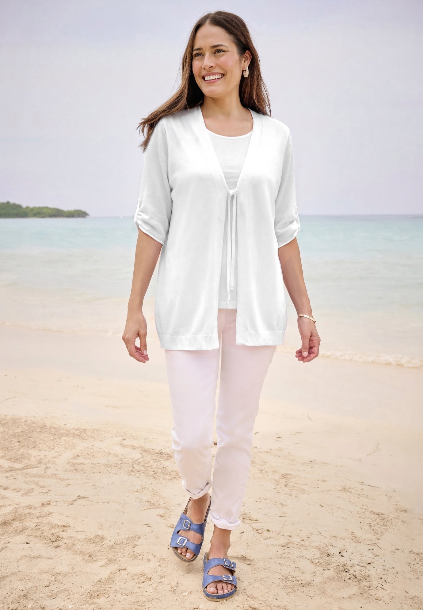 Perfect Tie-Front Bow Cardigan image number 0