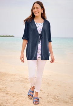 Perfect Tie-Front Bow Cardigan