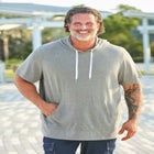 Short Sleeve Jersey Hoodie image number null