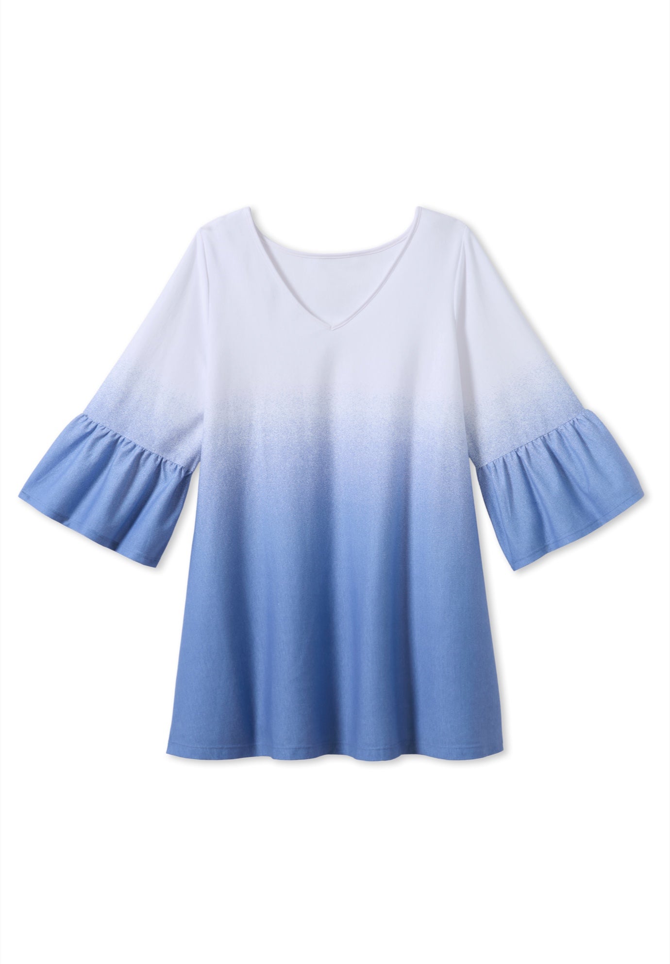 Three-Quarter Bell Sleeve Tunic image number 2