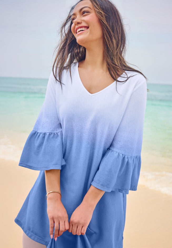 Three-Quarter Bell Sleeve Tunic image number 1