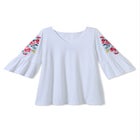 Three-Quarter Bell Sleeve Tunic image number null