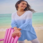 Three-Quarter Bell Sleeve Tunic image number null