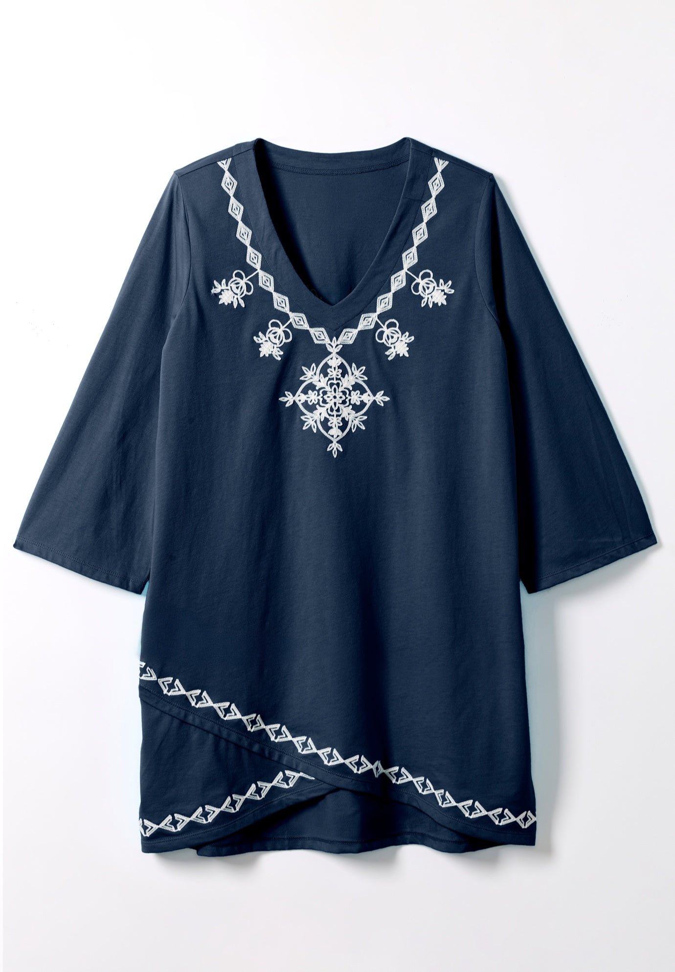 Embroidered Tulip Tunic image number 1