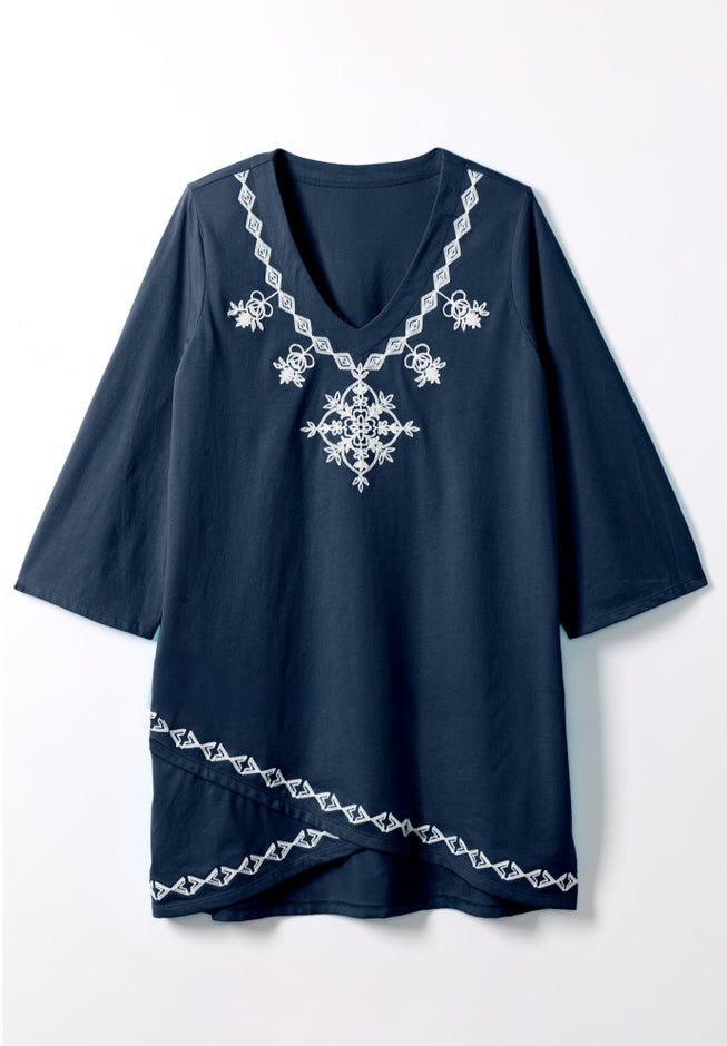 Embroidered Tulip Tunic image number 1