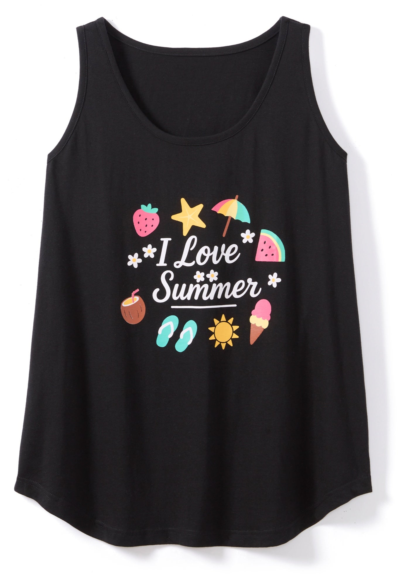 Graphic Tank Tunic image number 1