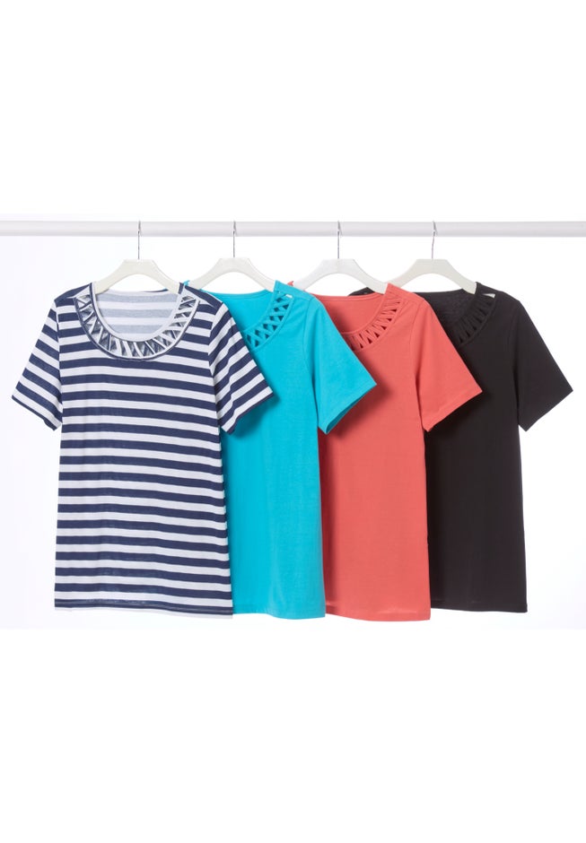 Lattice Neck Tee image number 4