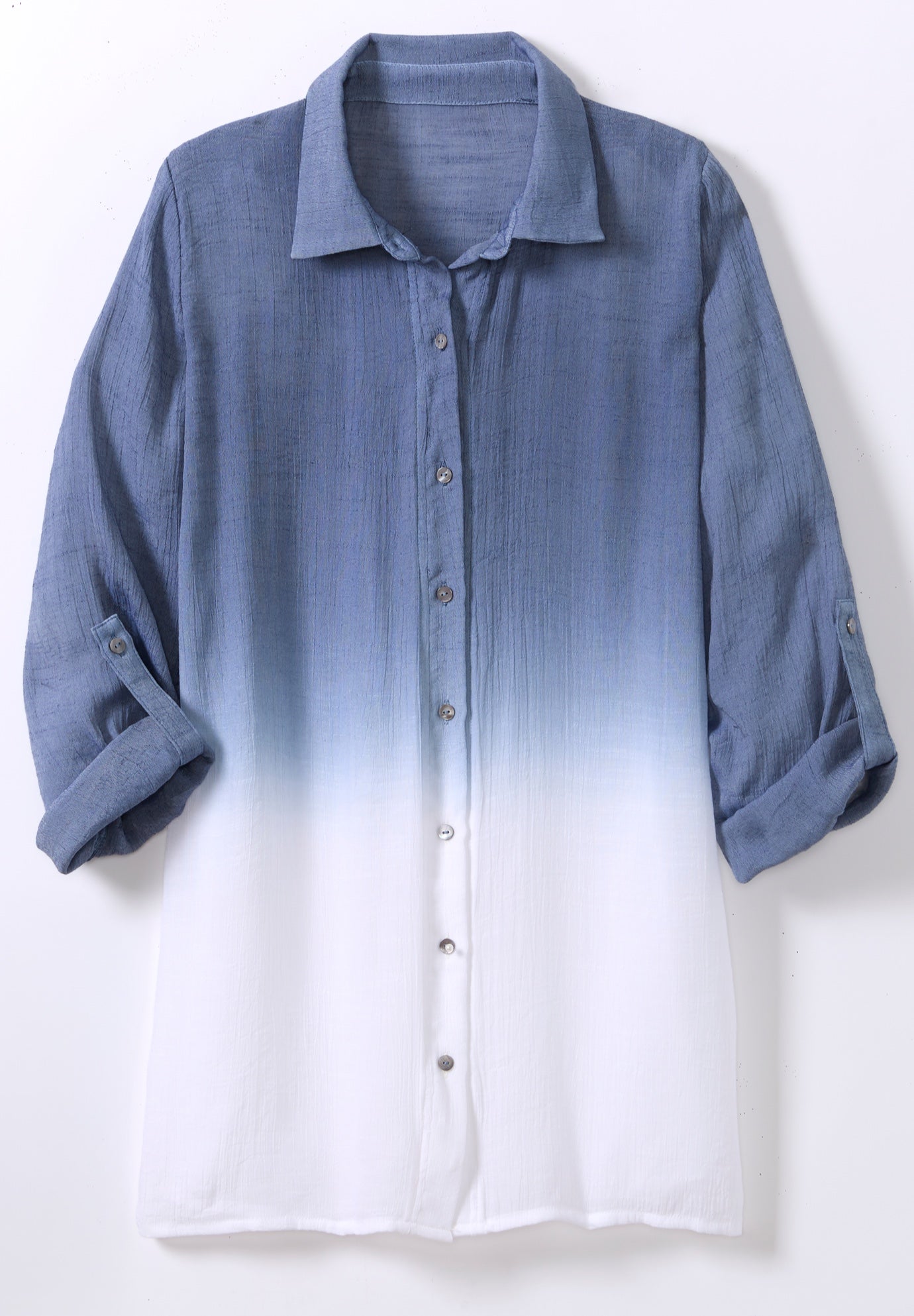 Ombr&eacute; Long-Sleeve Tunic image number 2