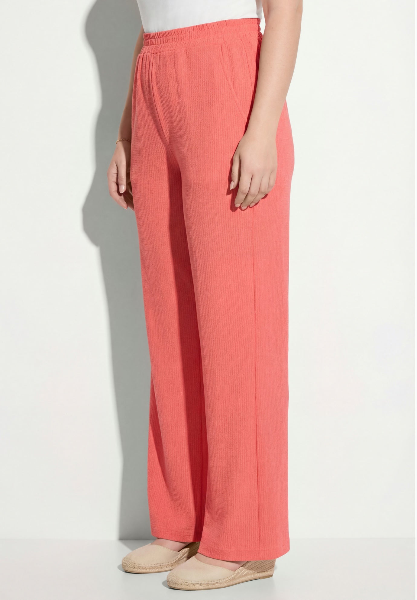 Wide-Leg Texture Knit Pant image number 3