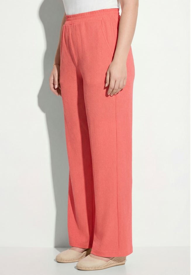 Wide-Leg Texture Knit Pant image number 3