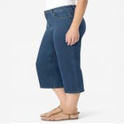 Clean Front Denim Capri image number null