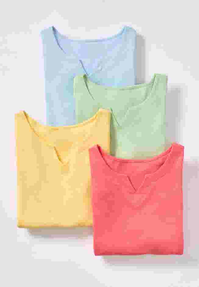 Notch Neck Soft Knit Tunic image number 3