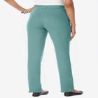 Plus Size Soft Knit Relaxed Pull-On Straight Leg Pant image number null