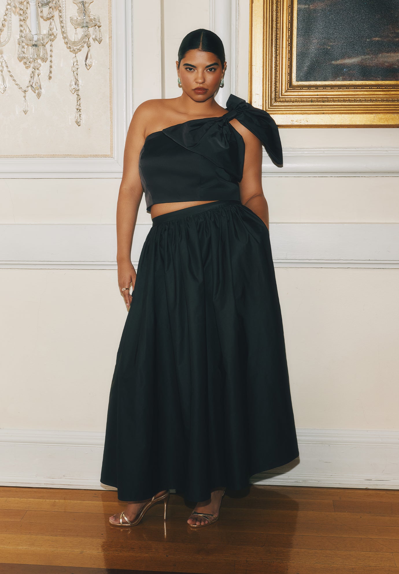 Taffeta Full Maxi Skirt image number 0