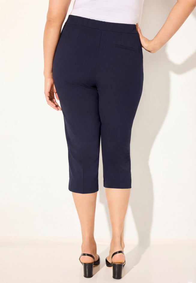 Right Fit&reg; Curvy Vent Capri image number 1