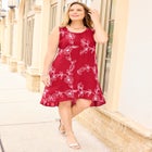 Gauze Embroidered Tank Dress image number null