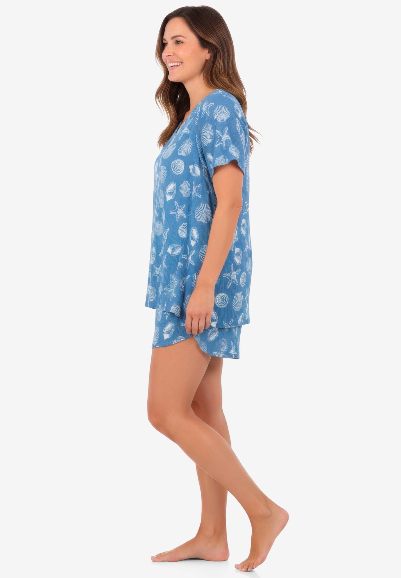 2-Piece Gauze Shorty Pajama Set image number 2