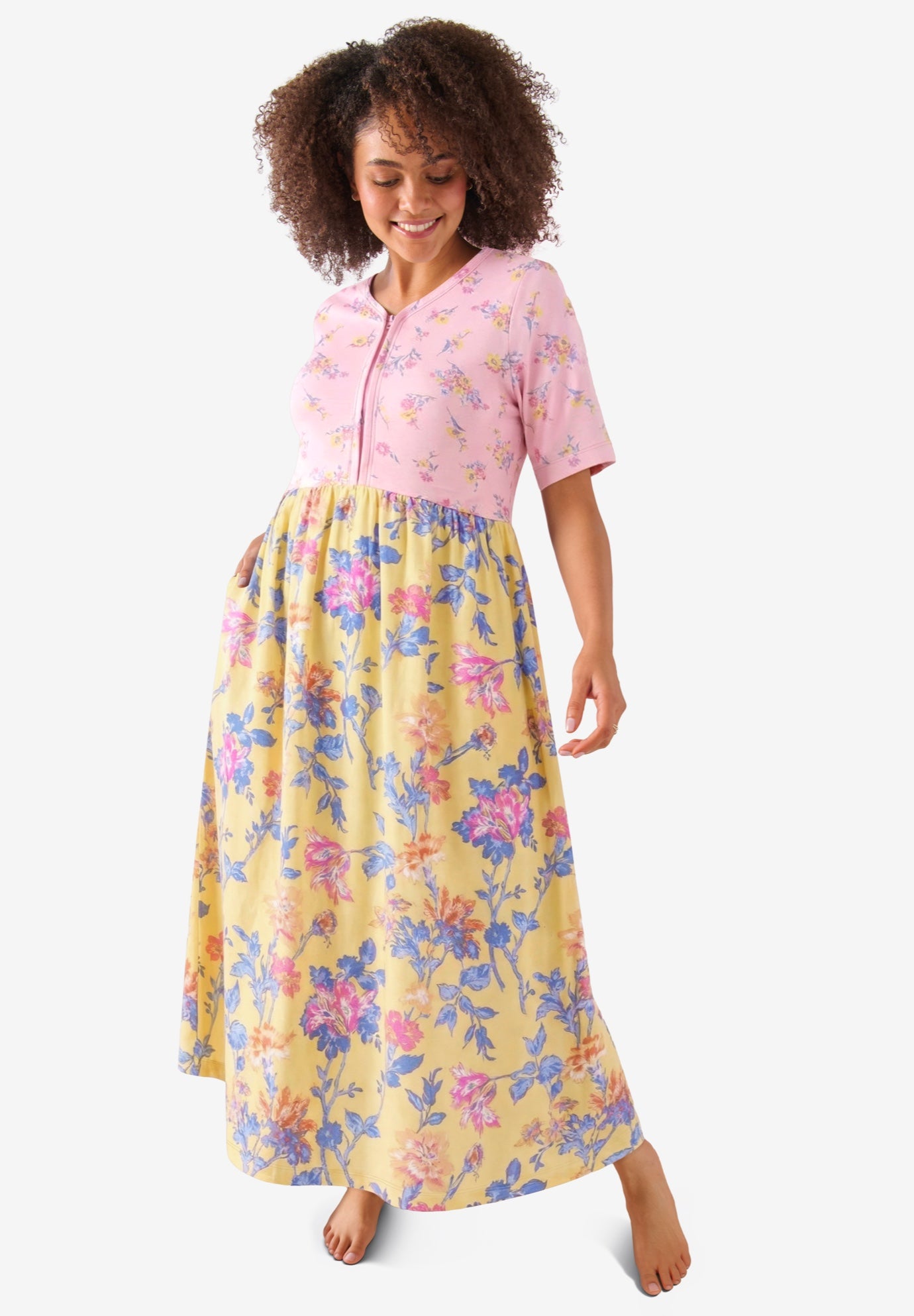 Mixed Print Knit Lounger image number 0